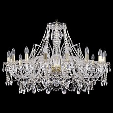 Подвесная люстра bohemia ivele crystal 1411 1411-16-360-g